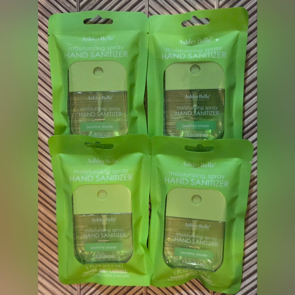Ashley Belle Hand Sanitizer Moisturizing Spray - Jasmine Shade - 4 Pack